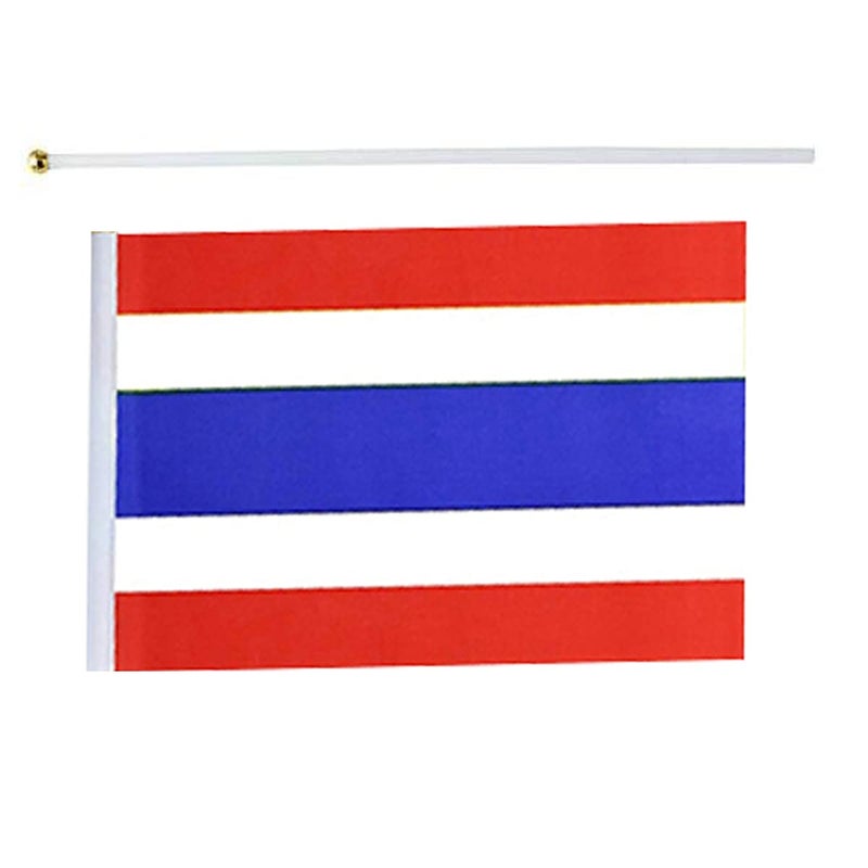 mflagperft Thailand Flag Thai Flag, Small Mini Handheld Thailand Flags on Stick, Ideal for Party Parades Sports Events Patriotic Festival Decorations - Image 4